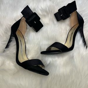 Black Velvet Heels